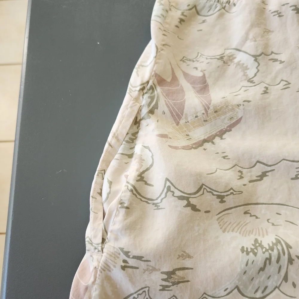 Patagonia Women's Limited Edition Pataloha Dress Size M Voyage Cream Hawaiian - Picture 4 of 15